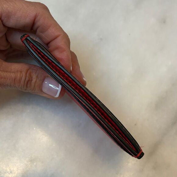 Coach Saffiano Leather Slim Card Holder - Picture 14 of 15